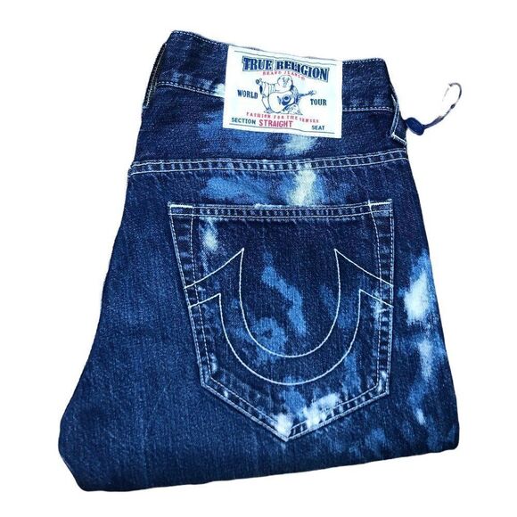 True Religion Jeans Size 30 STRAIGHT Blue - Picture 1 of 9